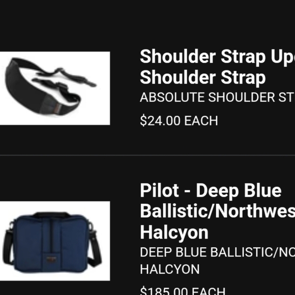 Tom Bihn Pilot Navy & Upgraded Should/Crossbody Strap - Picture 9 of 9